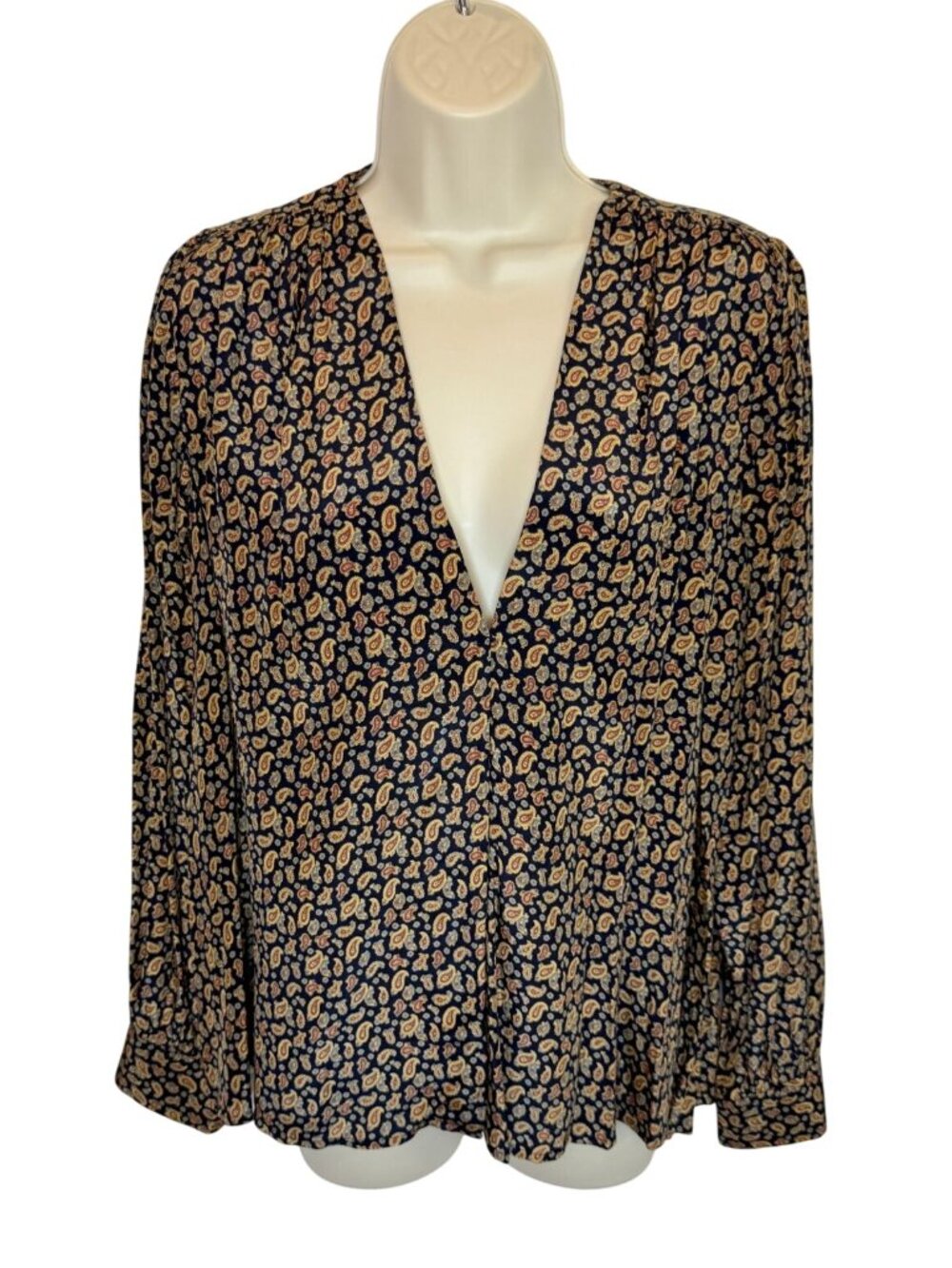 Dôen Candace Top in Villette Paisley, Silk - size S - Picture 2 of 8